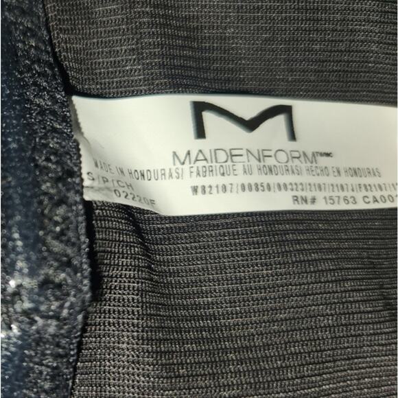 Maidenform Shapewear Body Shaper Bodysuit Black Strapless‎ S Small New - Picture 3 of 7